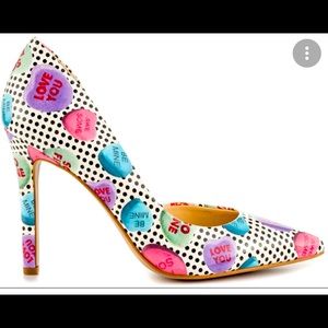 White with hearts and polka dots Jessica Simpson